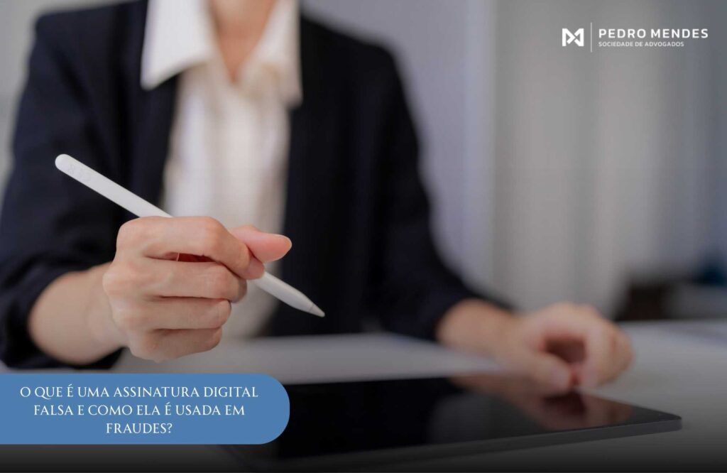 O que é uma assinatura digital falsa e como ela é usada em fraudes